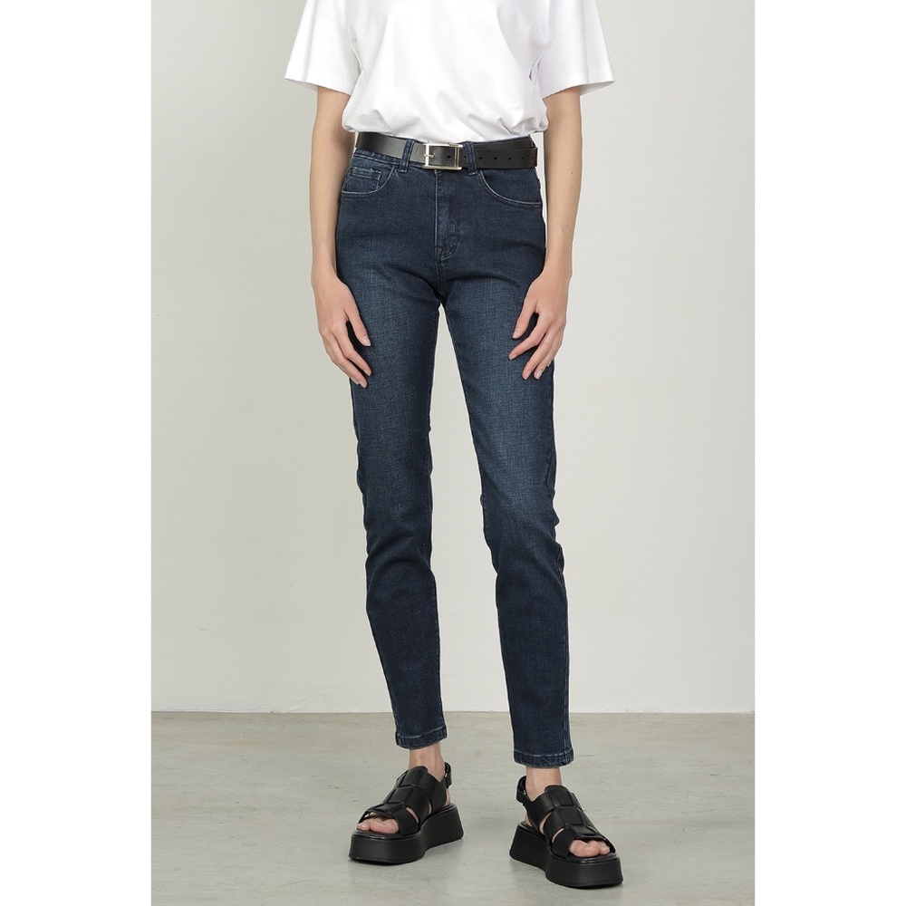 Ronen Chen Denim | Mid Rise VTG Indigo Soft Stretch Skinny Jeans
